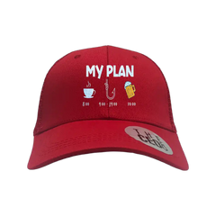 My Fishing Plan Embroidered Trucker Hat